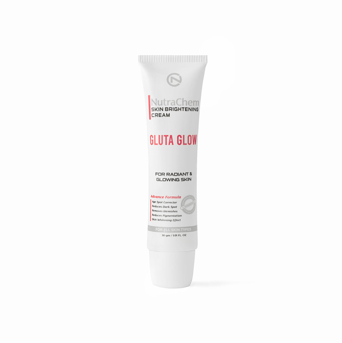 Skin Brightening Cream Gluta Glow with 10% Glutathione, Alpha Arbutin & Kojic Acid for Radiant Skin