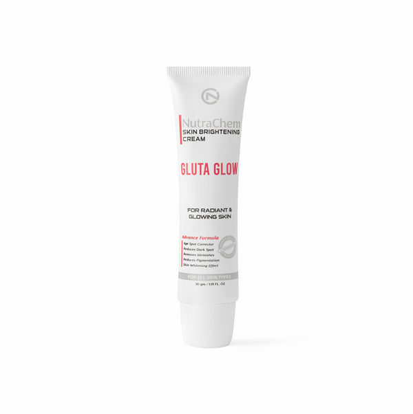Skin Brightening Cream Gluta Glow with 10% Glutathione, Alpha Arbutin & Kojic Acid for Radiant Skin
